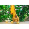 PHULKARI-CELEBRATION/MUSTARD  Hand Embroidered Phulkari